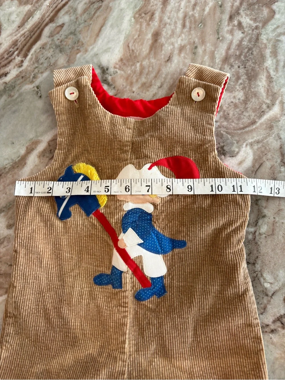 Vintage Chocolate Soup Kids Corduroy Romper Overalls Retro Preppy Size 4